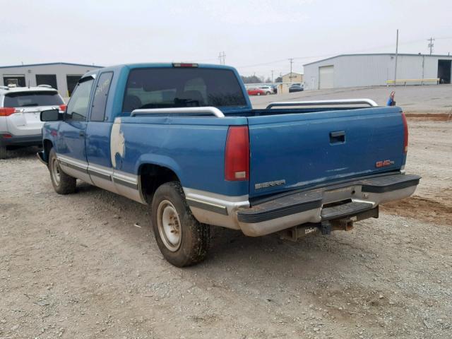 1GTFC29R4VE523935 - 1997 GMC SIERRA C25 TEAL photo 3