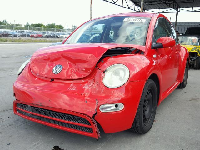 3VWBK21C52M409664 - 2002 VOLKSWAGEN NEW BEETLE Qırmızı foto 2