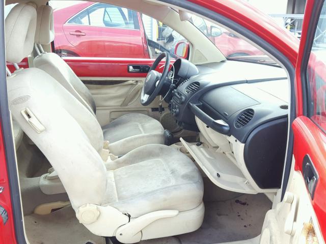 3VWBK21C52M409664 - 2002 VOLKSWAGEN NEW BEETLE Qırmızı foto 5