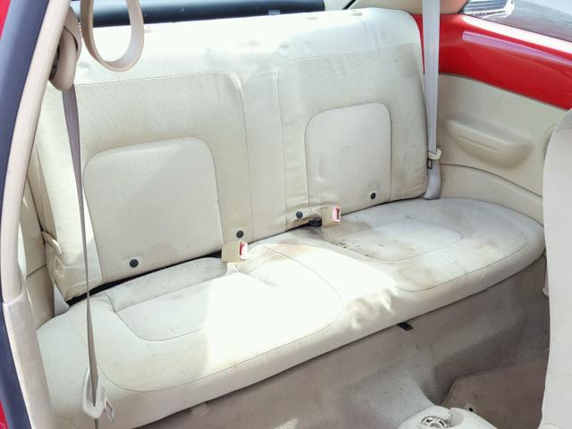 3VWBK21C52M409664 - 2002 VOLKSWAGEN NEW BEETLE Qırmızı foto 6