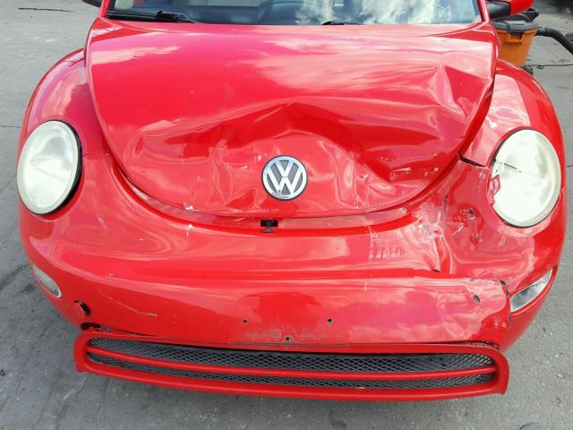 3VWBK21C52M409664 - 2002 VOLKSWAGEN NEW BEETLE Qırmızı foto 7