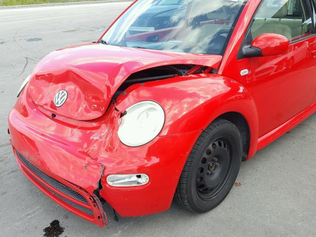 3VWBK21C52M409664 - 2002 VOLKSWAGEN NEW BEETLE Qırmızı foto 9
