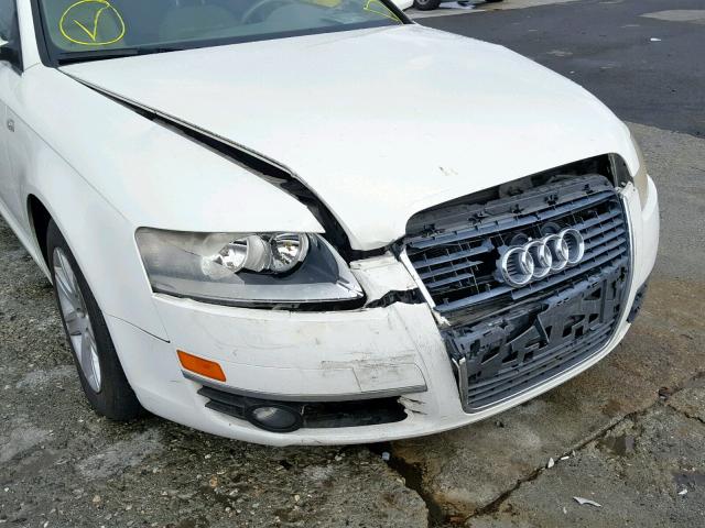 WAUAH74F56N144513 - 2006 AUDI A6 3.2 WHITE photo 9