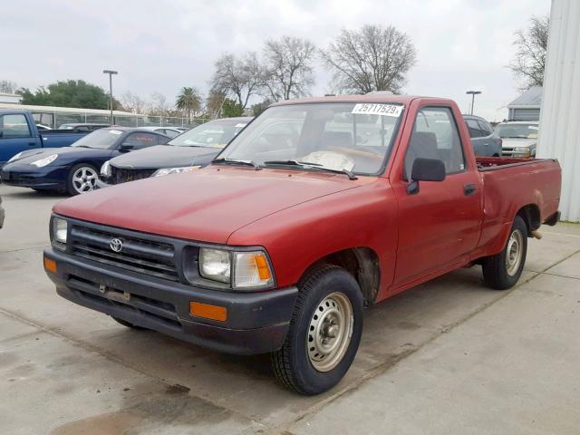 4TARN81A2RZ181329 - 1994 TOYOTA PICKUP 1/2 RED photo 2