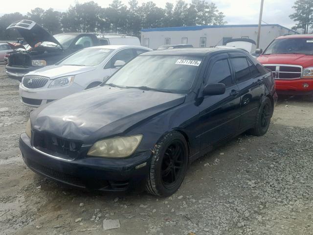 JTHBD182610008337 - 2001 LEXUS IS 300 BLACK photo 2