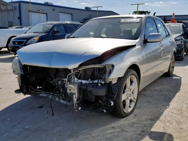 JTHBD182410029283 - 2001 LEXUS IS 300 SILVER photo 2