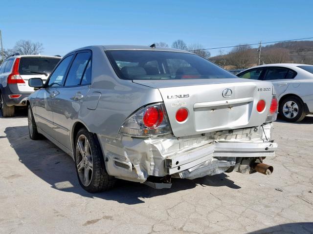 JTHBD182410029283 - 2001 LEXUS IS 300 SILVER photo 3