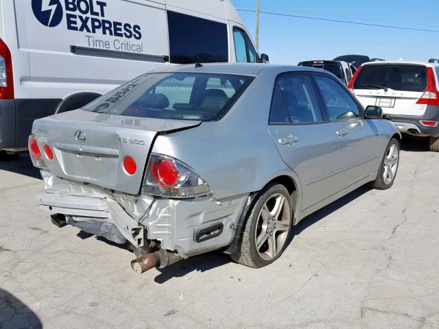 JTHBD182410029283 - 2001 LEXUS IS 300 SILVER photo 4