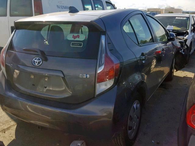 JTDKDTB31F1576608 - 2015 TOYOTA PRIUS C GRAY photo 4