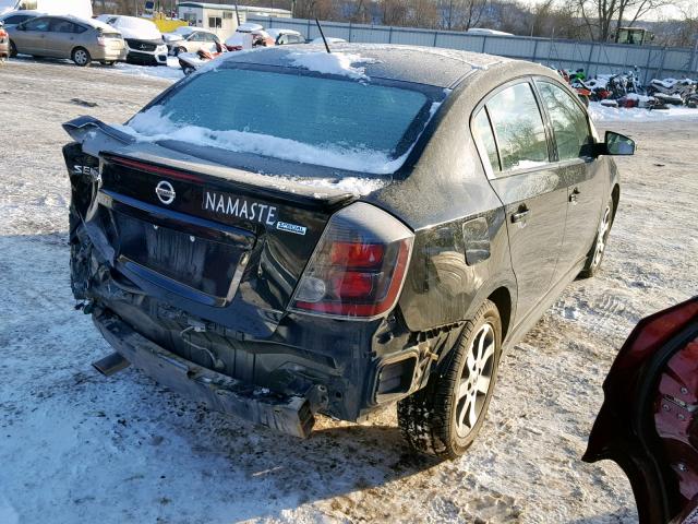 3N1AB6AP9CL697823 - 2012 NISSAN SENTRA 2.0 BLACK photo 4