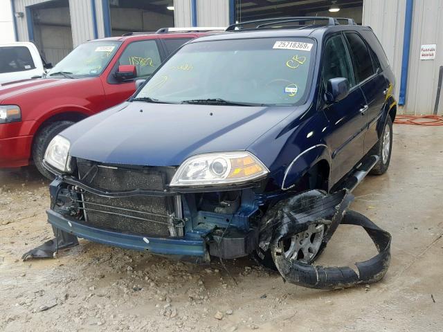 2HNYD18904H529010 - 2004 ACURA MDX TOURIN BLUE photo 2