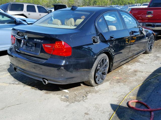 WBAPN7C50BA949221 - 2011 BMW 335 D BLACK photo 4