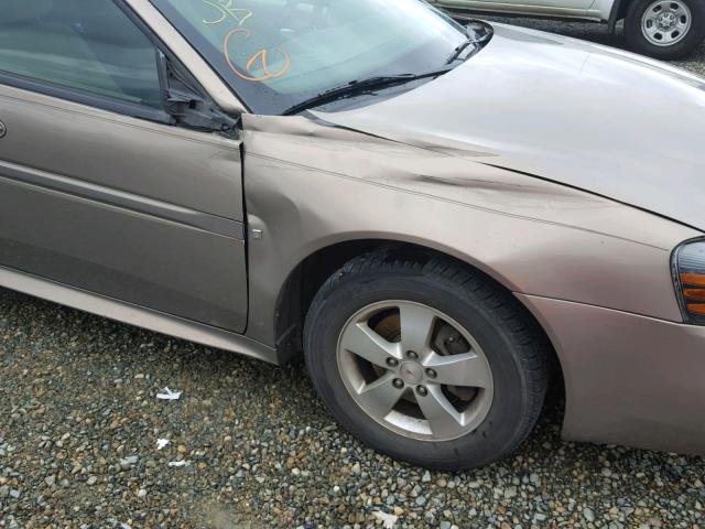 2G2WP552671202504 - 2007 PONTIAC GRAND PRIX GOLD photo 9