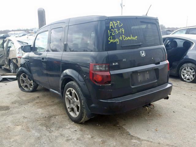 5J6YH18937L002459 - 2007 HONDA ELEMENT SC BLACK photo 3