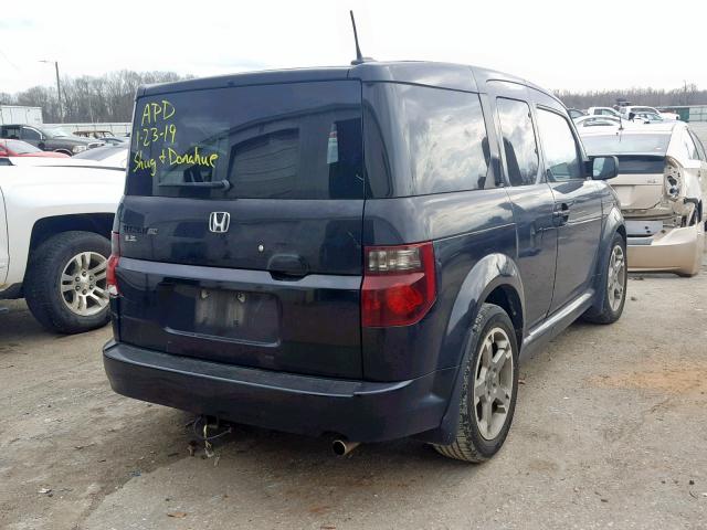 5J6YH18937L002459 - 2007 HONDA ELEMENT SC BLACK photo 4