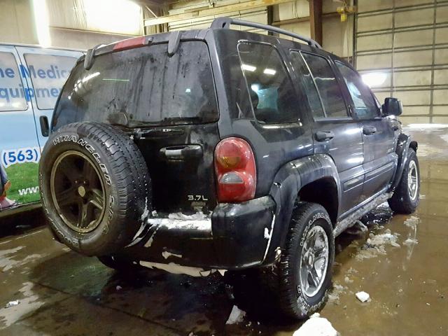 1J4GL38K34W159461 - 2004 JEEP LIBERTY RE BLACK photo 4