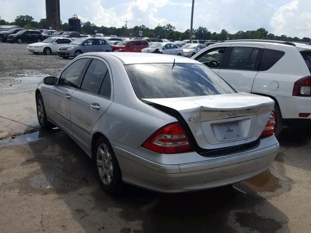 WDBRF64J75F563061 - 2005 MERCEDES-BENZ C 320 SILVER photo 3