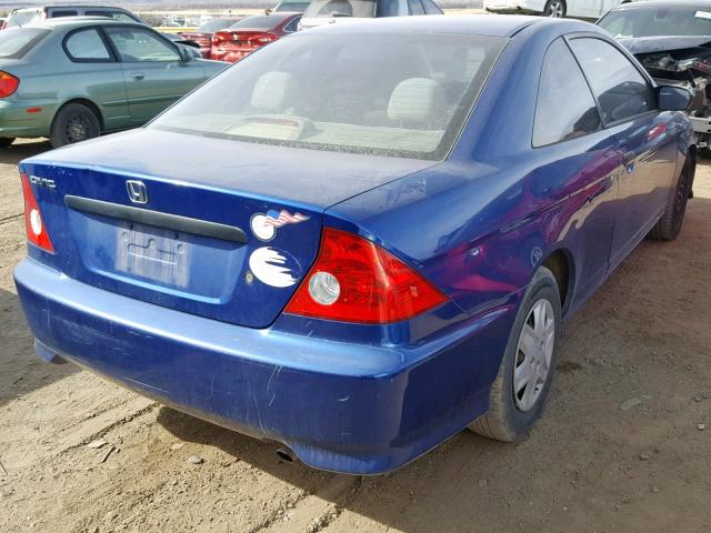 1HGEM21345L052219 - 2005 HONDA CIVIC DX V BLUE photo 4