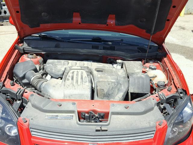 1G1AT58H897276796 - 2009 CHEVROLET COBALT LT RED photo 7