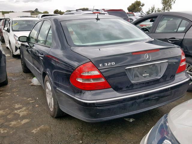 WDBUF65J84A510597 - 2004 MERCEDES-BENZ E 320 BLACK photo 3