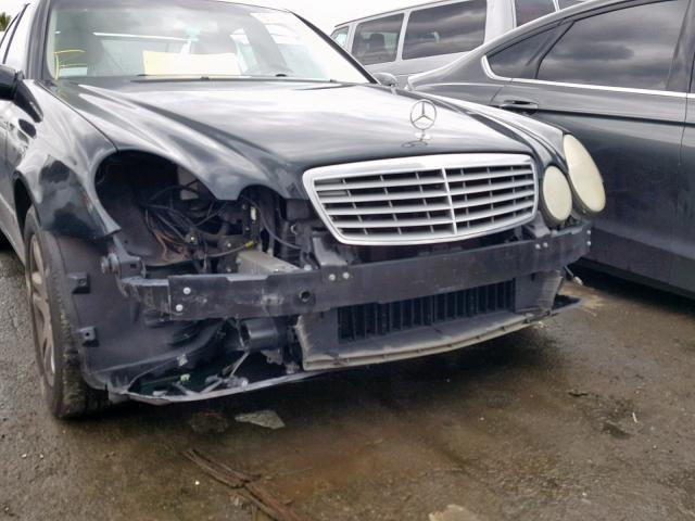 WDBUF65J84A510597 - 2004 MERCEDES-BENZ E 320 BLACK photo 9