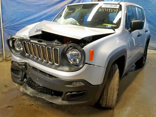 ZACCJBAB1JPH58771 - 2018 JEEP RENEGADE S 银色 照片 2