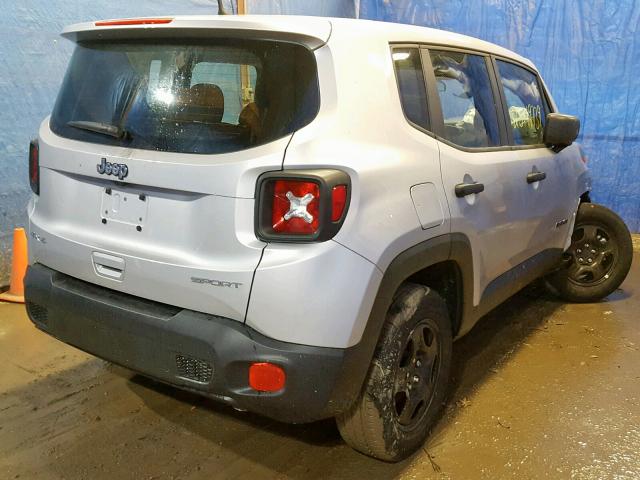 ZACCJBAB1JPH58771 - 2018 JEEP RENEGADE S 银色 照片 4