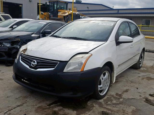 3N1AB6AP3BL607368 - 2011 NISSAN SENTRA 2.0 WHITE photo 2