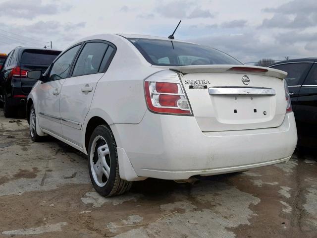 3N1AB6AP3BL607368 - 2011 NISSAN SENTRA 2.0 WHITE photo 3