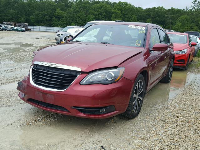 1C3CCBBG7CN297273 - 2012 CHRYSLER 200 TOURIN RED photo 2