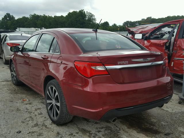 1C3CCBBG7CN297273 - 2012 CHRYSLER 200 TOURIN RED photo 3