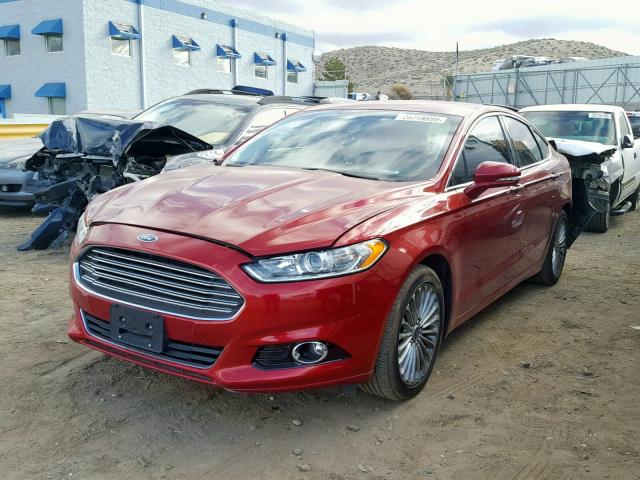 3FA6P0K98GR220116 - 2016 FORD FUSION TIT RED photo 2