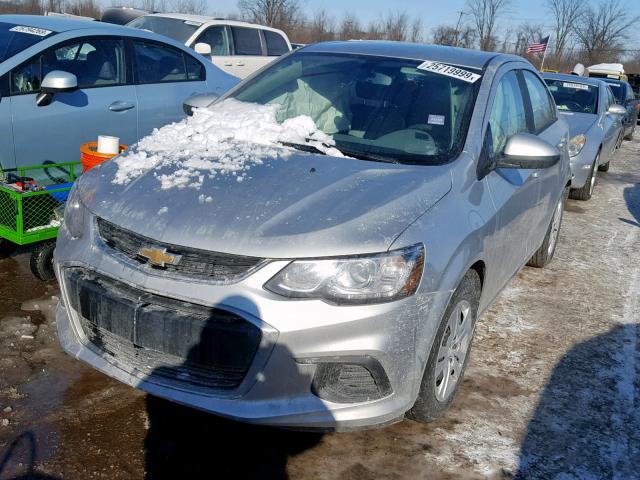 1G1JB5SH1J4123744 - 2018 CHEVROLET SONIC LS SILVER photo 2