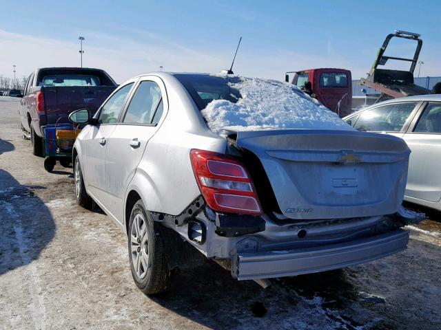 1G1JB5SH1J4123744 - 2018 CHEVROLET SONIC LS SILVER photo 3