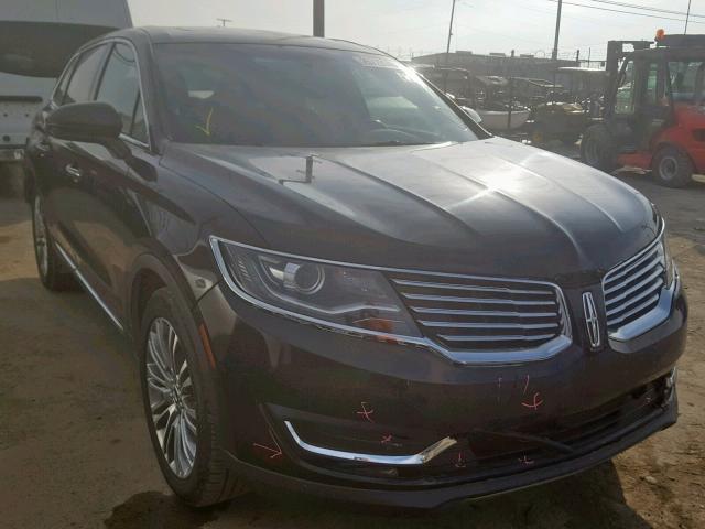 2LMPJ6LR1HBL25663 - 2017 LINCOLN MKX RESERV BLACK photo 1