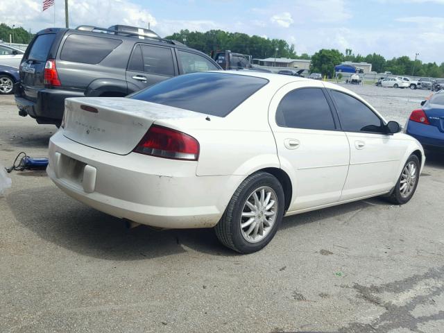 1C3EL46T63N561188 - 2003 CHRYSLER SEBRING LX WHITE photo 4