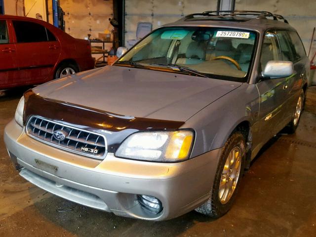 4S3BH806X37639664 - 2003 SUBARU LEGACY OUT GRAY photo 2