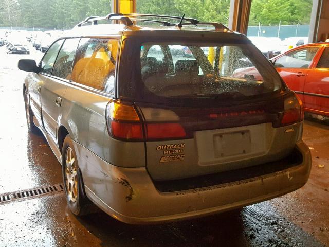 4S3BH806X37639664 - 2003 SUBARU LEGACY OUT GRAY photo 3