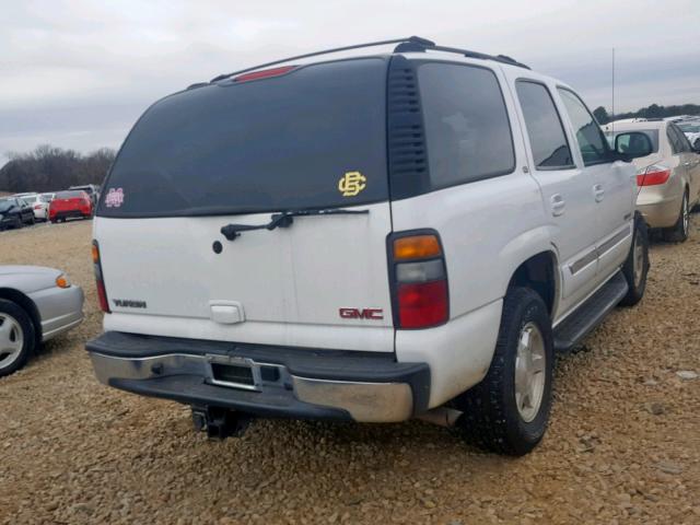 1GKEC13Z94J305708 - 2004 GMC YUKON WHITE photo 4