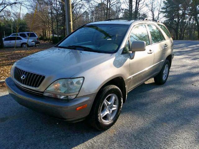 JTJHF10UX10197347 - 2001 LEXUS RX 300 BEIGE photo 2