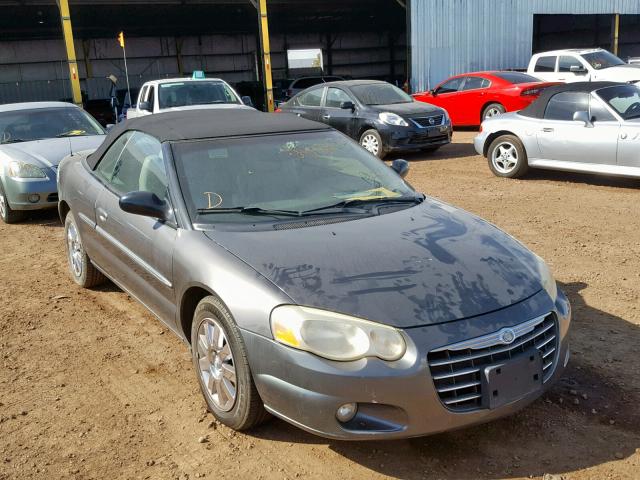 1C3EL65R64N333548 - 2004 CHRYSLER SEBRING LI GRAY photo 1