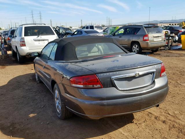 1C3EL65R64N333548 - 2004 CHRYSLER SEBRING LI GRAY photo 3