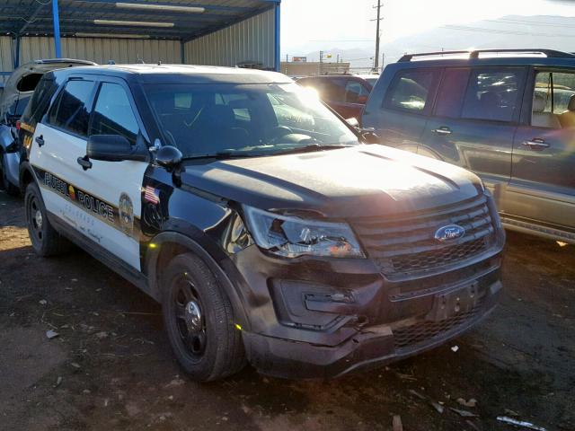 1FM5K8AR1HGA63716 - 2017 FORD EXPLORER P BLACK photo 1