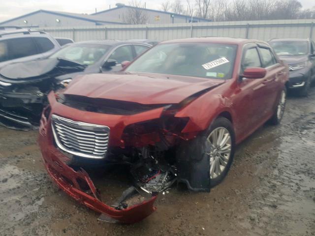 2C3CCARG9EH297884 - 2014 CHRYSLER 300 BURGUNDY photo 2