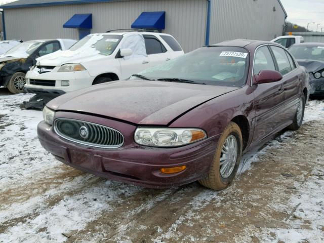 1G4HP54K65U136023 - 2005 BUICK LESABRE CU BURGUNDY photo 2