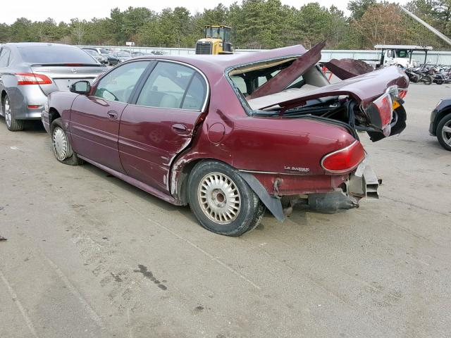 1G4HP54KX14143065 - 2001 BUICK LESABRE CU MAROON photo 3