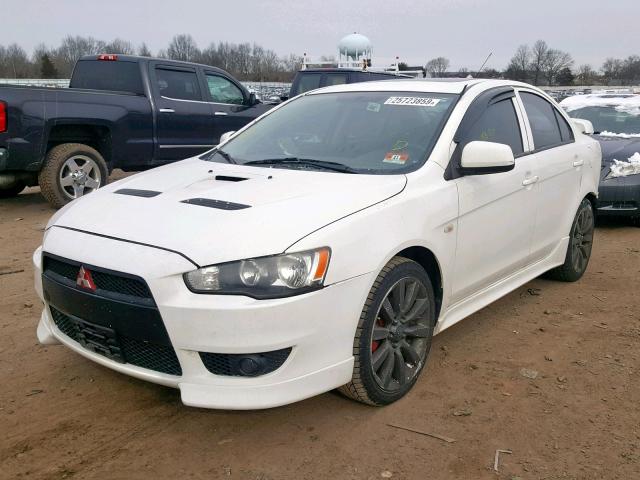 JA3AU86U48U023429 - 2008 MITSUBISHI LANCER GTS WHITE photo 2