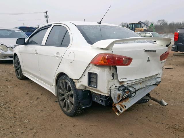 JA3AU86U48U023429 - 2008 MITSUBISHI LANCER GTS WHITE photo 3