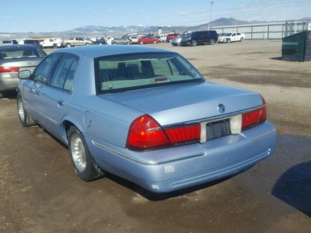 2MEFM75W2XX734010 - 1999 MERCURY GRAND MARQ BLUE photo 3