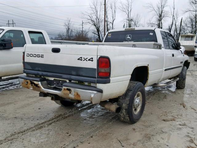 1B7KF236X1J185379 - 2001 DODGE RAM 2500 WHITE photo 4